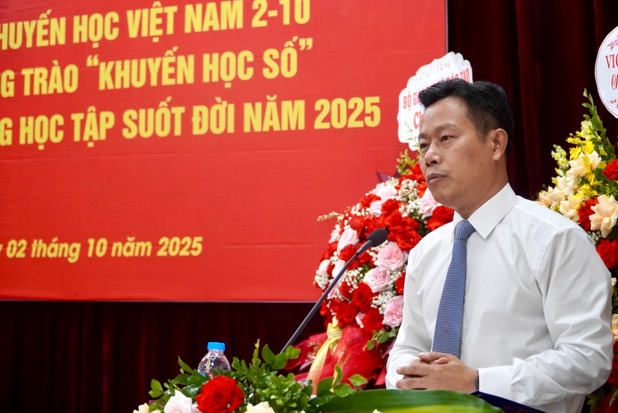 Thứ trưởng Bộ GD&ĐT Lê Quân phát biểu. Ảnh NC.