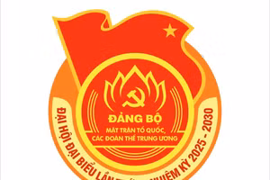 Logo Đại hội đại biểu Đảng bộ Mặt trận Tổ quốc, các đoàn thể Trung ương lần thứ I, nhiệm kỳ 2025 - 2030. 