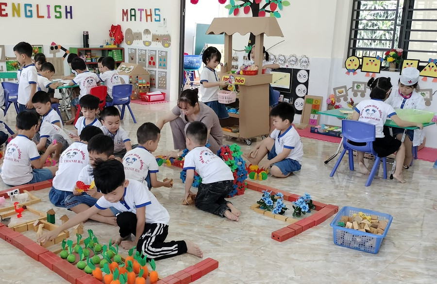 Góc học tập, vui chơi của trẻ trong lớp.