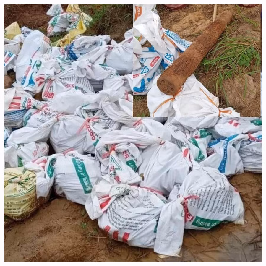 Số vật liệu nổ được thu gom, bàn giao