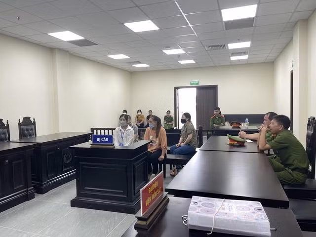 Quang cảnh phiên Tòa. Anhr: Công an Vĩnh Phúc