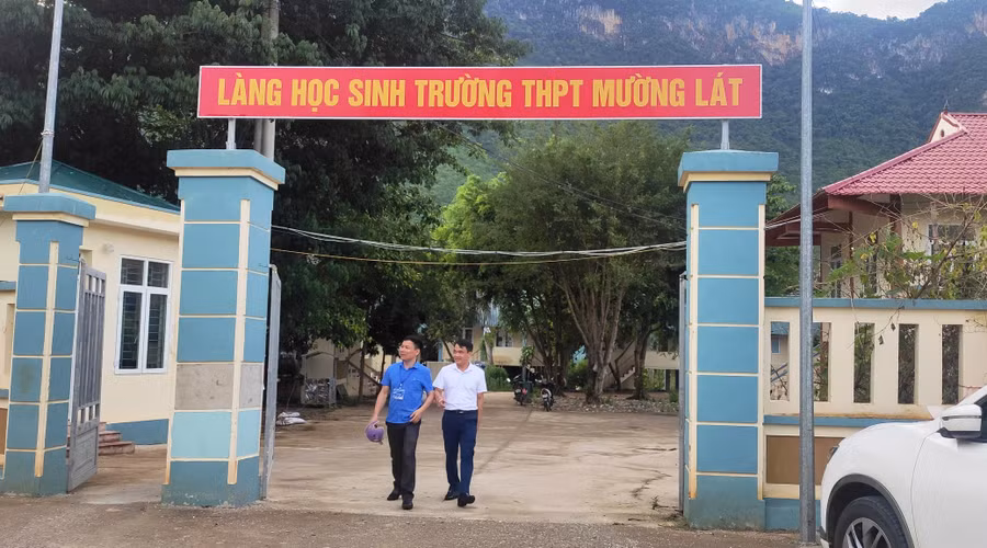 Làng học sinh Trường THPT Mường Lát (Thanh Hóa). Ảnh: Thế Lượng.