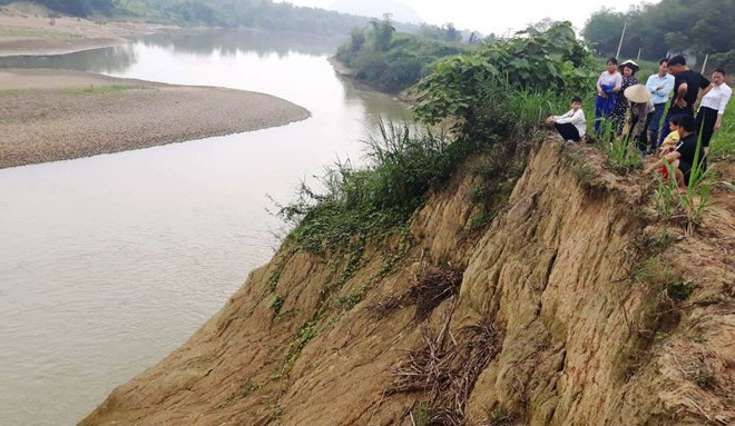 Đoạn sông Chu- nơi xảy ra vụ việc.