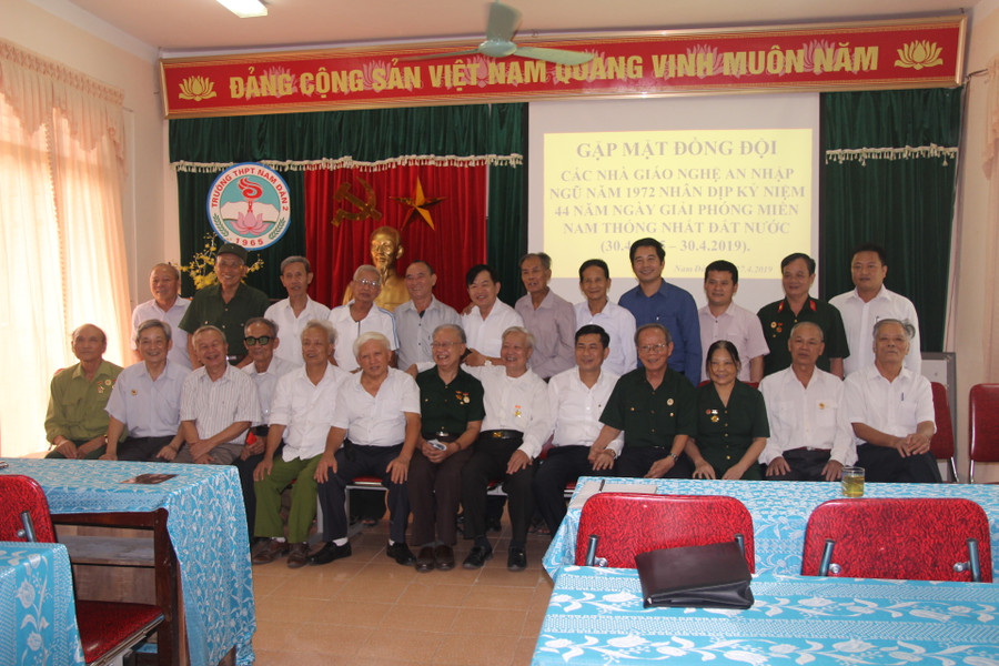 Hội cựu nhà giáo Nghê An nhập ngũ năm 1972.