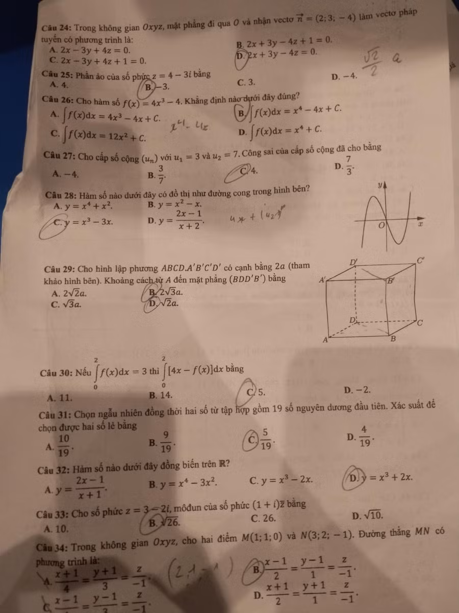 Đề Toán phân hóa tốt, tương tự như đề minh họa và đề thi đợt 1 ảnh 3
