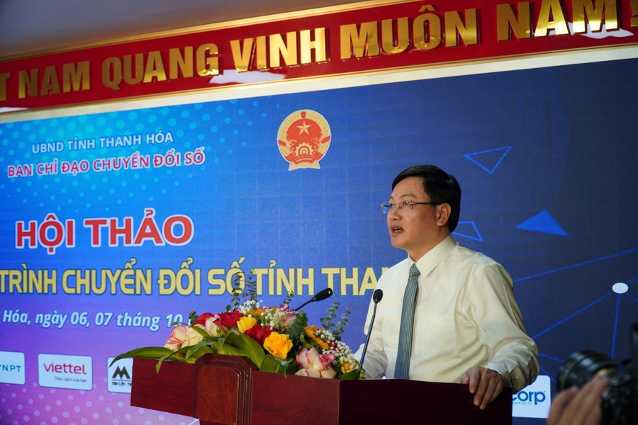 Ông Mai Xuân Liêm - Phó Chủ tịch UBND tỉnh Thanh Hóa phát biểu tại buổi lễ. Ông Mai Xuân Liêm - Phó Chủ tịch UBND tỉnh Thanh Hóa phát biểu tại buổi lễ.