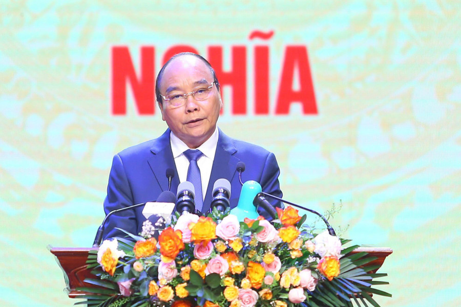 Chủ tịch nước Nguyễn Xuân Phúc phát biểu tại buổi lễ Chủ tịch nước Nguyễn Xuân Phúc phát biểu tại buổi lễ