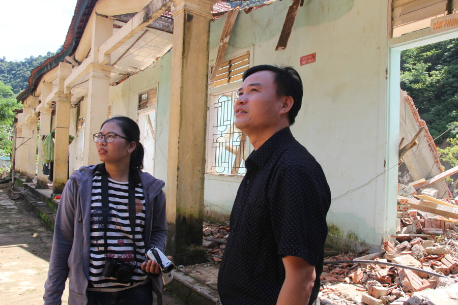 Thiệt hại nặng nề về cơ sở vật chất khiến giáo viên, nhà trường bộn bề lo lắng trước thềm năm học mới