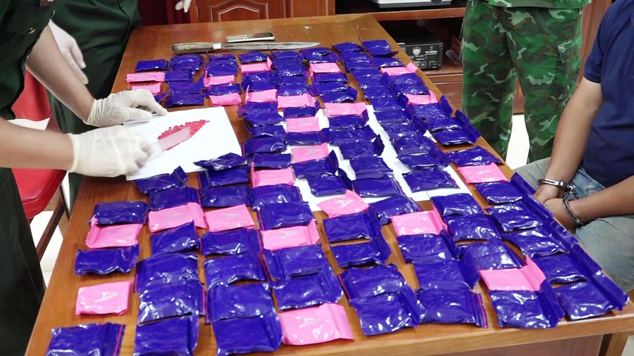 Tang vật vụ án. (Ảnh: BĐBP Thanh Hóa cung cấp) Tang vật vụ án. (Ảnh: BĐBP Thanh Hóa cung cấp)