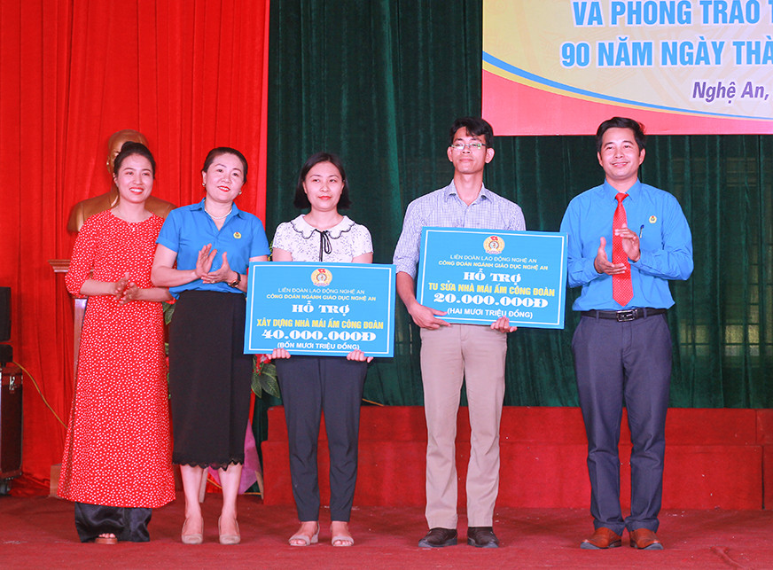 Hỗ trợ kinh phí xây và tu sửa nhà mái ấm công đoàn