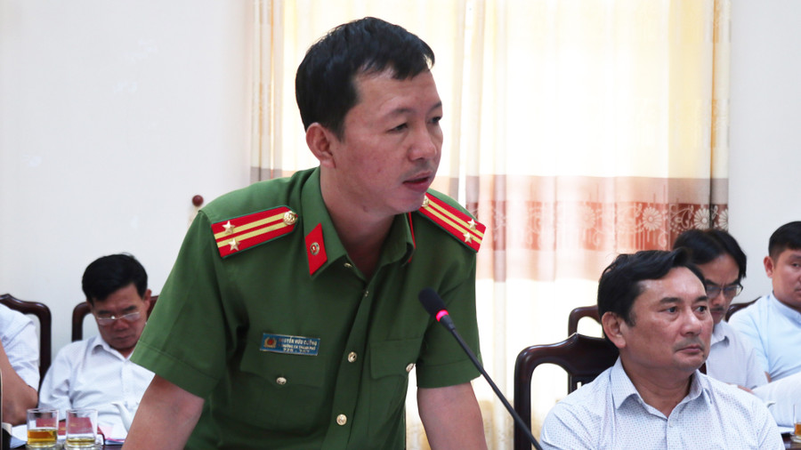 Trung tá Nguyễn Hữu Cường - Phó Trưởng Công an TP. Vinh cho biết sẽ thông tin đầy đủ đến cơ quan báo chí vào ngày 25/8.