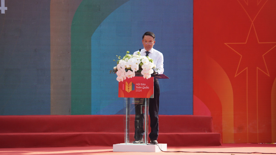 Ông Nguyễn Đức Lợi, Phó Chủ tịch Thường trực Hội Nhà báo Việt Nam phát biểu tổng kết Hội Báo toàn quốc 2024. Ông Nguyễn Đức Lợi, Phó Chủ tịch Thường trực Hội Nhà báo Việt Nam phát biểu tổng kết Hội Báo toàn quốc 2024.