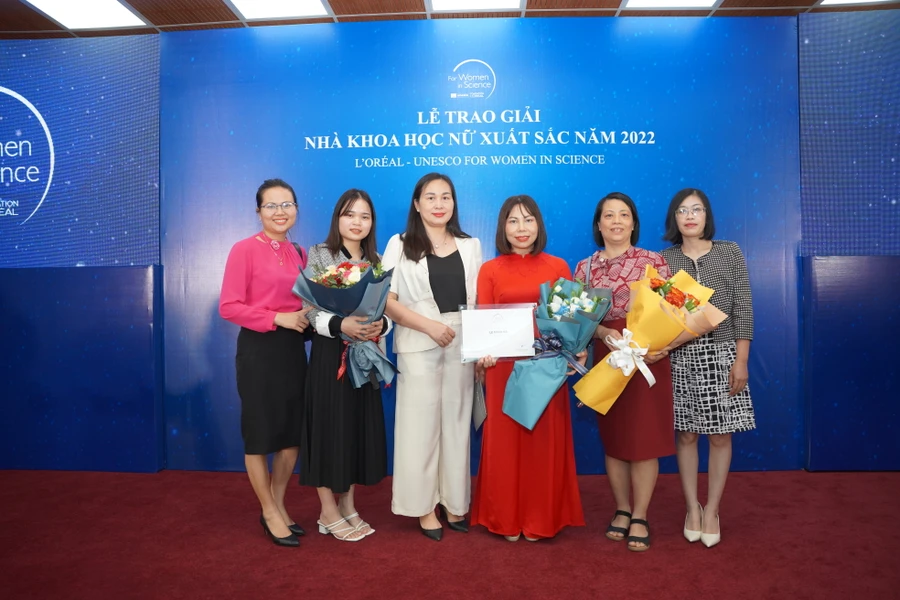 Giải thưởng L’Oréal - UNESCO Vì sự phát triển phụ nữ trong khoa học vinh danh 3 nhà khoa học nữ năm 2022. Ảnh: INPC