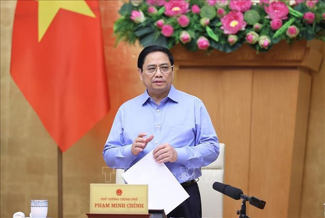 Thủ tướng Phạm Minh Chính chủ trì phiên họp Chính phủ chuyên đề về xây dựng pháp luật tháng 8 năm 2022. Ảnh: Dương Giang/TTXVN. Thủ tướng Phạm Minh Chính chủ trì phiên họp Chính phủ chuyên đề về xây dựng pháp luật tháng 8 năm 2022. Ảnh: Dương Giang/TTXVN.