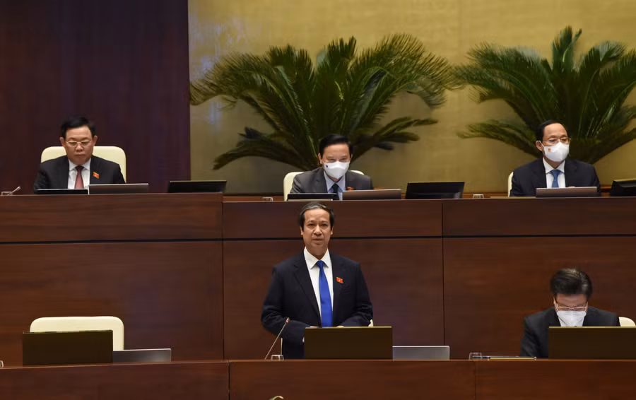 Bộ trưởng Nguyễn Kim Sơn. Ảnh: Quang Khánh