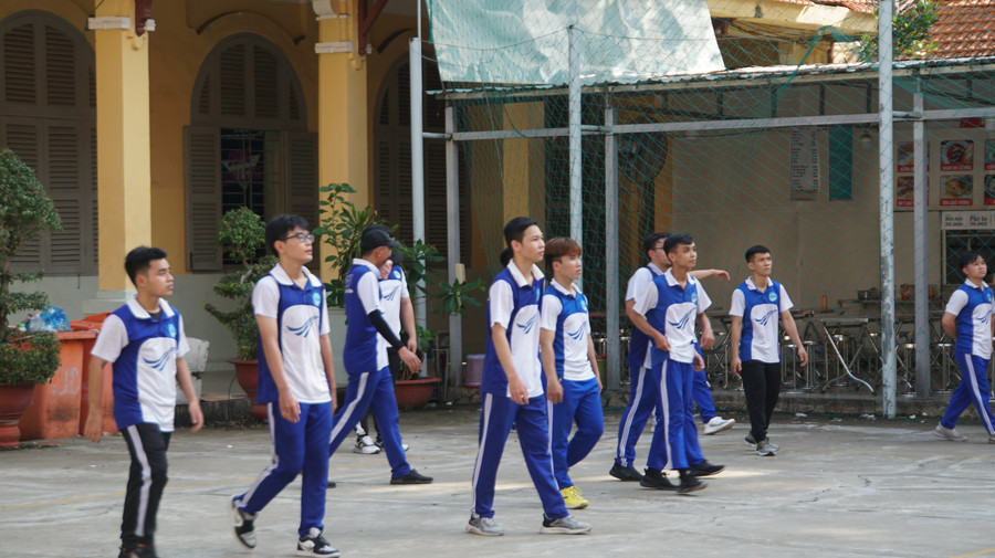 Sinh viên Trường Đại học Sài Gòn, tháng 12/2023. Ảnh: Mạnh Tùng Sinh viên Trường Đại học Sài Gòn, tháng 12/2023. Ảnh: Mạnh Tùng