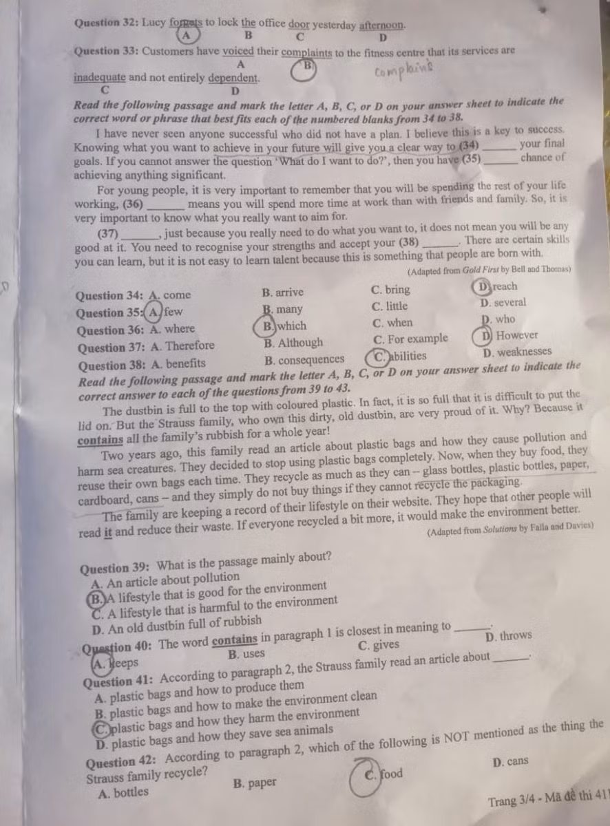 Nhận xét đề thi môn Ngoại ngữ, Kỳ thi tốt nghiệp THPT 2021, đợt 2 ảnh 3