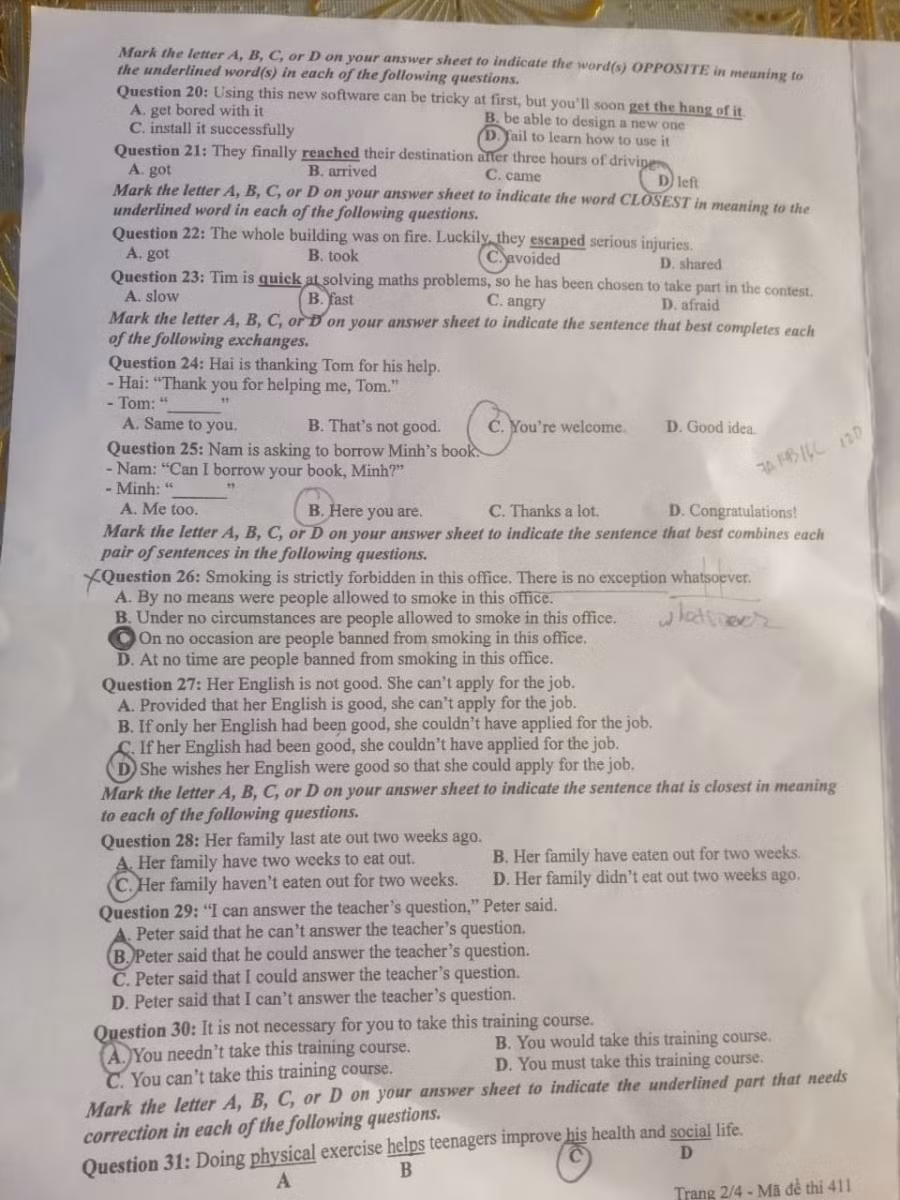 Nhận xét đề thi môn Ngoại ngữ, Kỳ thi tốt nghiệp THPT 2021, đợt 2 ảnh 2