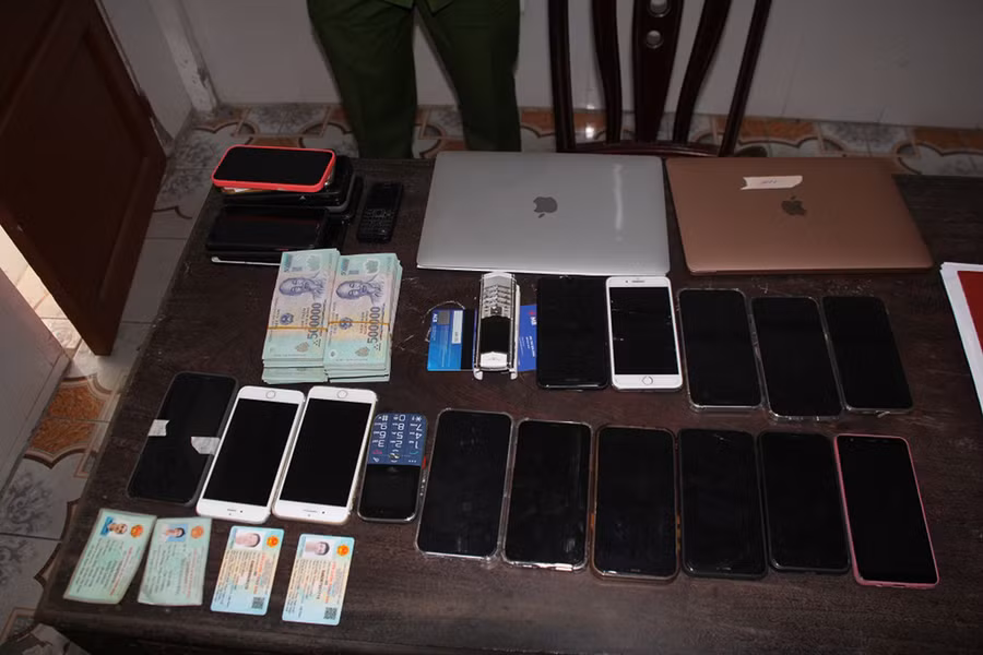 Một số tang vật bị cơ quan Công an thu giữ