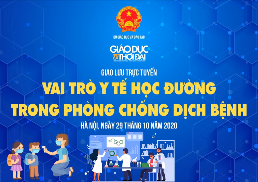 Giao lưu trực tuyến: Vai trò y tế học đường trong phòng chống dịch bệnh ảnh 1