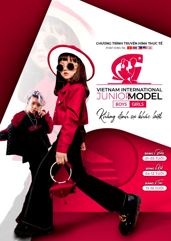 Vietnam International Junior Model là chương trình truyền hình thực tế thuần Việt với format độc quyền đầu tiên dành cho các bạn nhỏ (cả nam và nữ) đam mê lĩnh vực thời trang. Vietnam International Junior Model là chương trình truyền hình thực tế thuần Việt với format độc quyền đầu tiên dành cho các bạn nhỏ (cả nam và nữ) đam mê lĩnh vực thời trang.