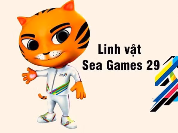 SEA Games 29 với linh vật Hổ Rimau của nước chủ nhà Malaysia.