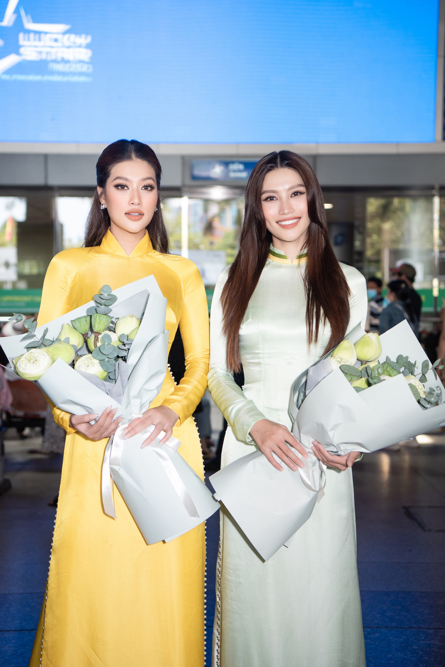 Hoa hậu Hòa bình Việt Nam – Đoàn Thiên Ân và Á hậu 1 - Chế Nguyễn Quỳnh Châu.