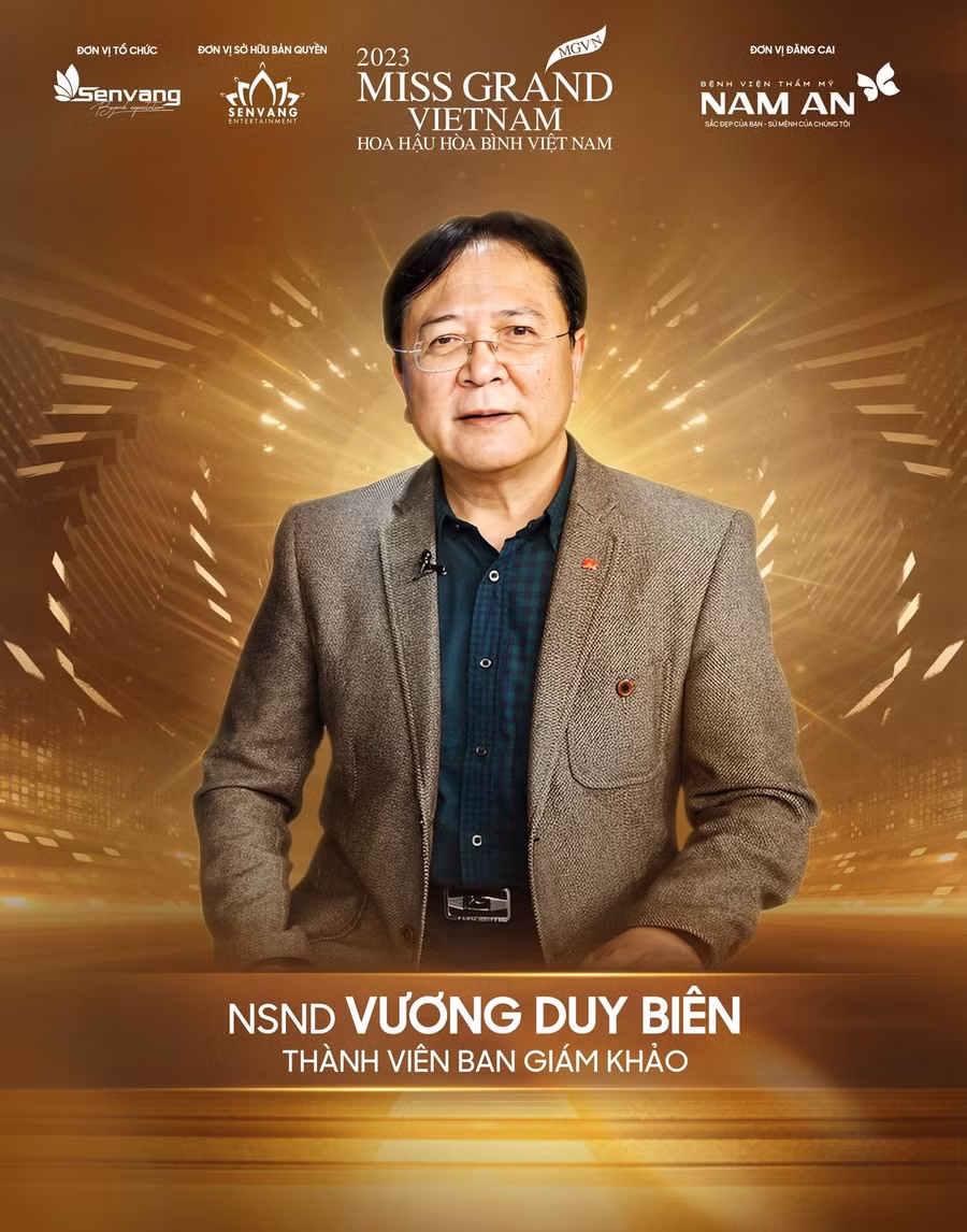 NSND Vương Duy Biên sẽ là một trong những giám khảo chất lượng và uy tín cho Miss Grand Vietnam năm nay.