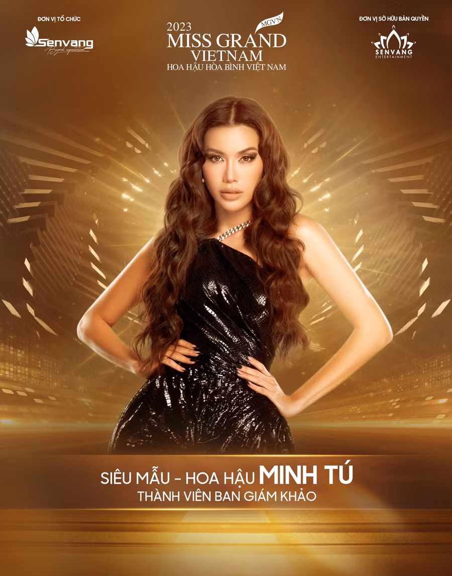 Siêu mẫu - Hoa hậu Minh Tú chính thức trở lại và đồng hành cùng Miss Grand Vietnam - Hoa hậu Hòa bình Việt Nam 2023 với vai trò thành viên Ban Giám khảo.