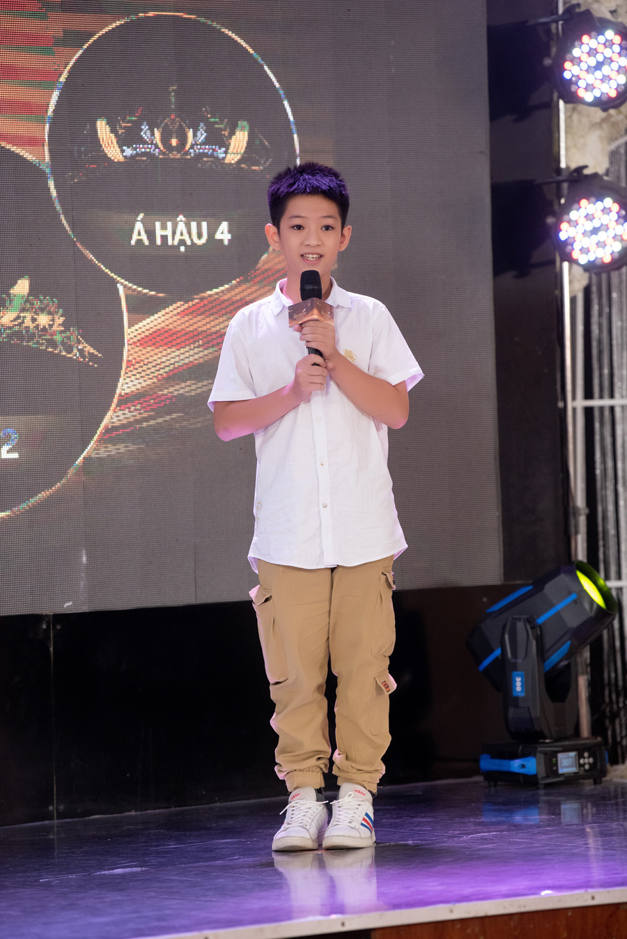 Thí sinh trẻ tuổi nhất cuộc thi - Nguyễn Thái Anh Dũng.