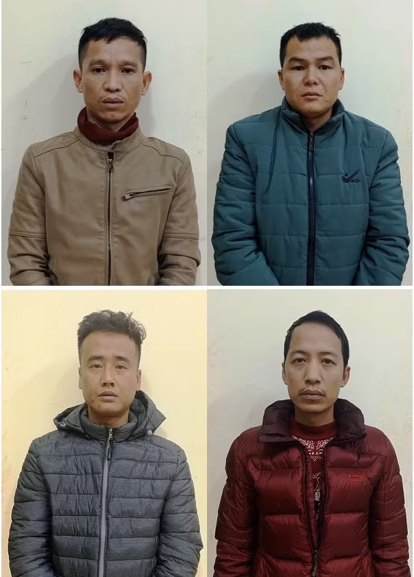 4 đối tượng bị tạm giữ tại Cơ quan Công an