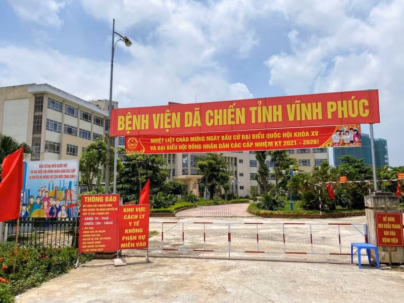 Bệnh viện dã chiến tỉnh Vĩnh Phúc. Ảnh minh họa