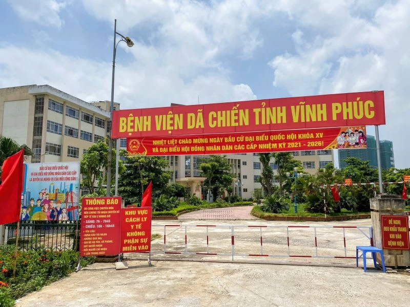 Bệnh viện dã chiến tỉnh Vĩnh Phúc. Ảnh minh họa