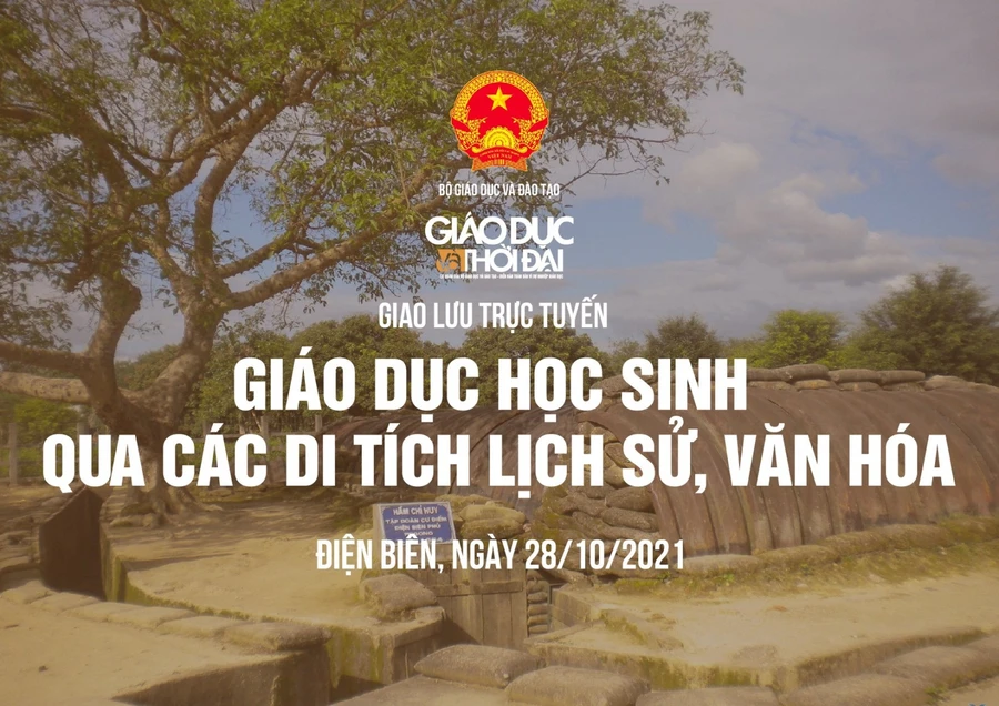 Giao lưu trực tuyến "Giáo dục học sinh qua các di tích lịch sử, văn hóa"