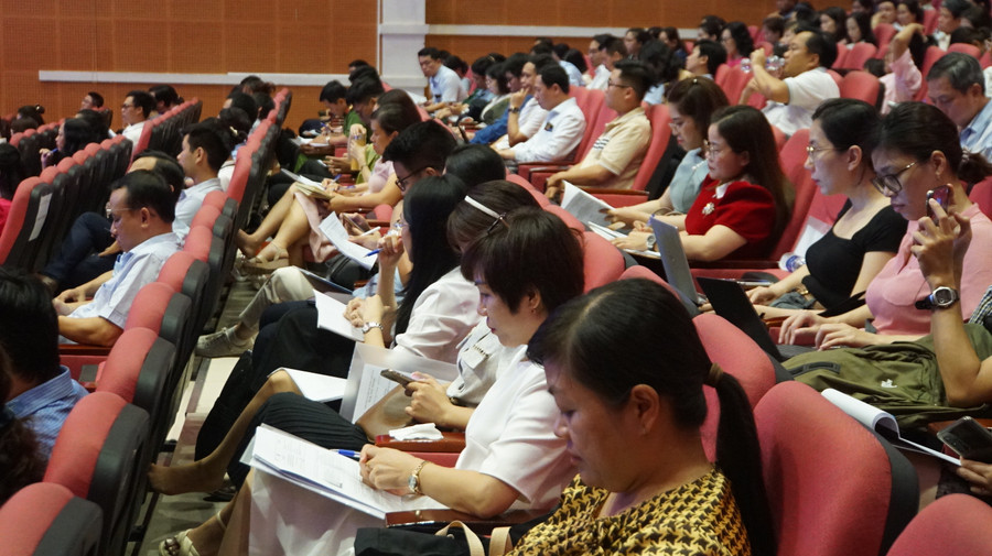 Các đại biểu tham dự phiên thứ hai của Hội nghị. Ảnh: Mạnh Tùng