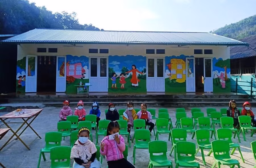 Điểm trường khu Tân Lập, Trường Mầm non Trung Thành được xây dựng với sự chung tay hỗ trợ của các nhà hảo tâm, năm 2021. Điểm trường khu Tân Lập, Trường Mầm non Trung Thành được xây dựng với sự chung tay hỗ trợ của các nhà hảo tâm, năm 2021.