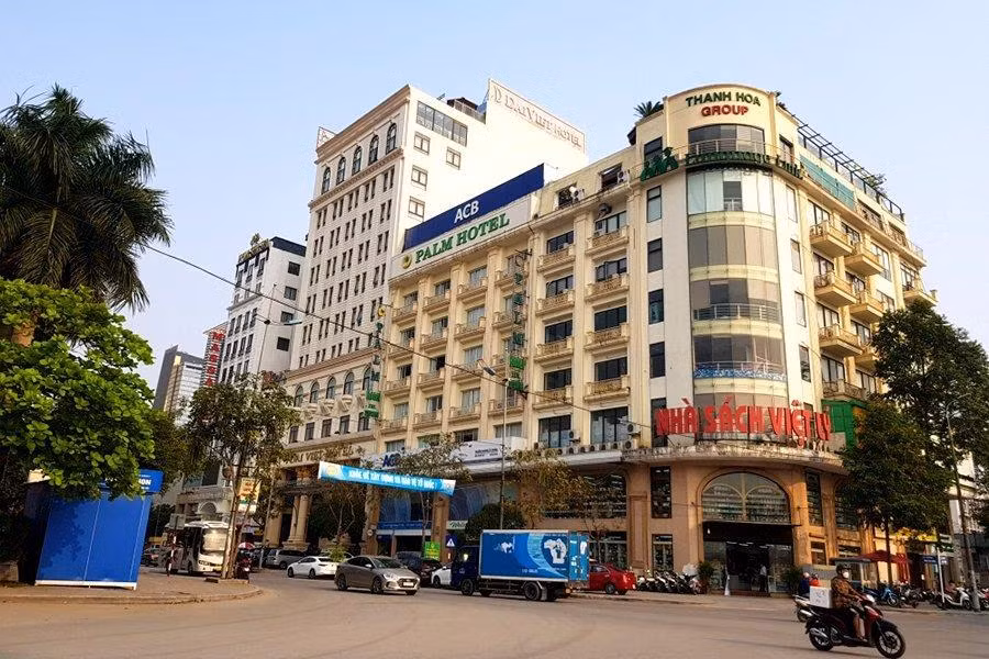 Một phần hiện trạng của Dự án đầu tư xây dựng công trình Hạc Thành Tower, tại đường Phan Chu Trinh, TP Thanh Hóa.