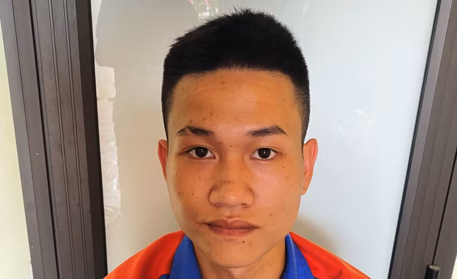 Nghi phạm Lê Văn Hoàng. Ảnh: Công an Thanh Hóa cung cấp.