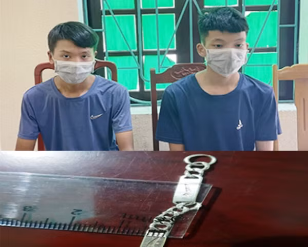 Hai nghi phạm trong vụ cướp tài sản của bé trai 8 tuổi.