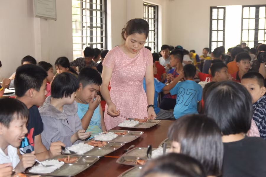 Trung tâm có 150/255 học sinh ở nội trú