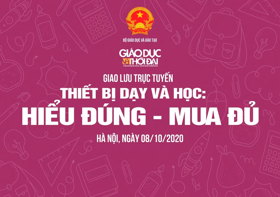 Giao lưu trực tuyến: “Thiết bị dạy học - hiểu đúng, mua đủ” ảnh 1