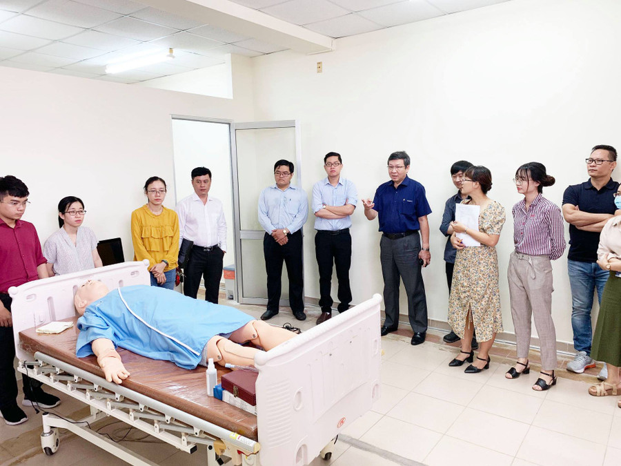 Một phòng thực hành của Khoa Y, Đại học Quốc gia TPHCM. Ảnh: Medvnu.