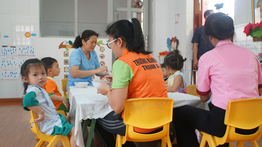 Trường Mầm non Thạnh An có 140 trẻ, được chia thành 5 lớp (trong đó có 1 lớp ở ấp đảo Thiềng Liềng thuộc xã đảo Thạnh An).