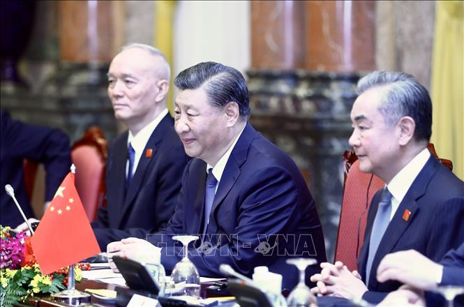 Tổng Bí thư, Chủ tịch nước Trung Quốc Tập Cận Bình phát biểu. Ảnh: Lâm Khánh/TTXVN