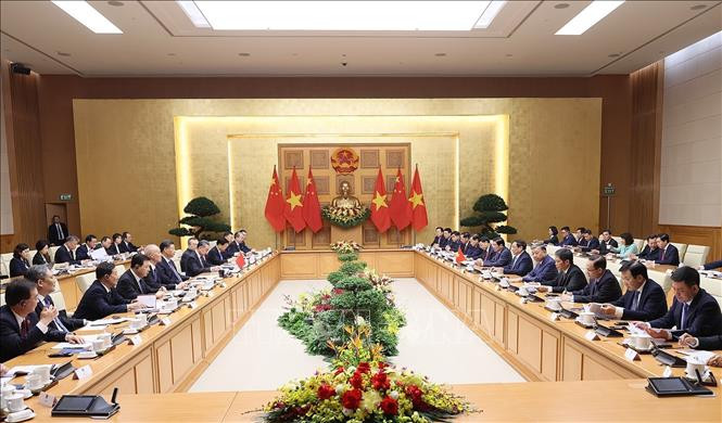 Thủ tướng Phạm Minh Chính hội kiến Tổng Bí thư, Chủ tịch nước Trung Quốc Tập Cận Bình. Ảnh: Dương Giang/TTXVN Thủ tướng Phạm Minh Chính hội kiến Tổng Bí thư, Chủ tịch nước Trung Quốc Tập Cận Bình. Ảnh: Dương Giang/TTXVN