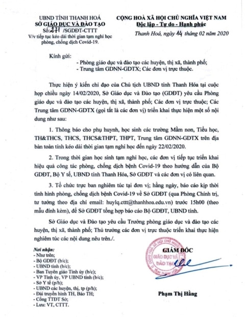 Công văn của Sở GD&ĐT Thanh Hóa. Công văn của Sở GD&ĐT Thanh Hóa.
