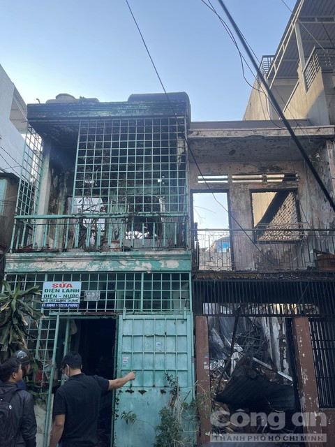 Hiện trường vụ cháy. (Ảnh: Công an TPHCM). Hiện trường vụ cháy. (Ảnh: Công an TPHCM).