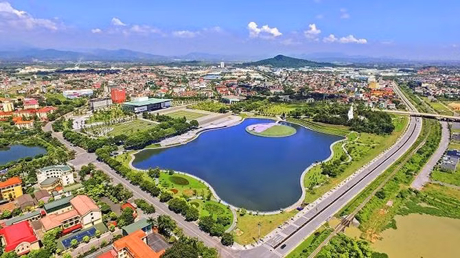 Một góc thành phố Vĩnh Yên, tỉnh Vĩnh Phúc.