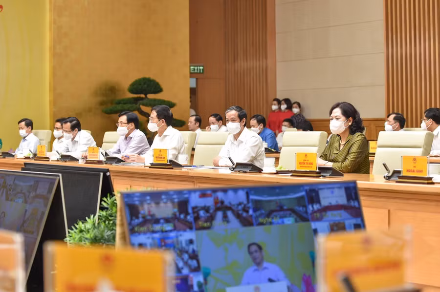 Các đại biểu dự Lễ phát động tại điểm cầu Văn phòng Chính phủ