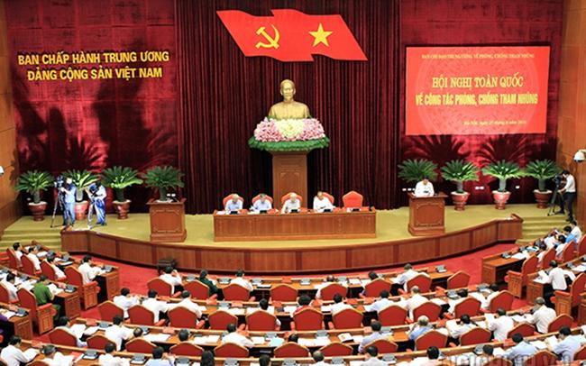 Hình ảnh tại Hội nghị toàn quốc về công tác phòng, chống tham nhũng năm 2018. 